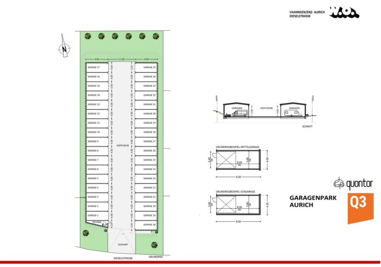 Grundriss Garagenpark Aurich